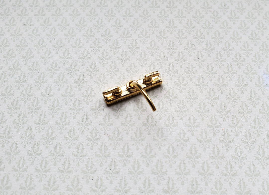 Dollhouse Faucet Tap for Kitchen or Bathroom Sink 1:12 Scale Gold Metal