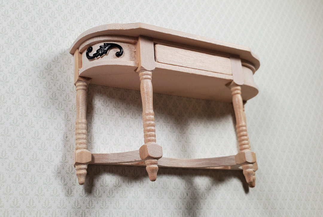 Dollhouse S Hook Shutter Dogs or Furniture Applique Scroll Ornament 1:12 Black
