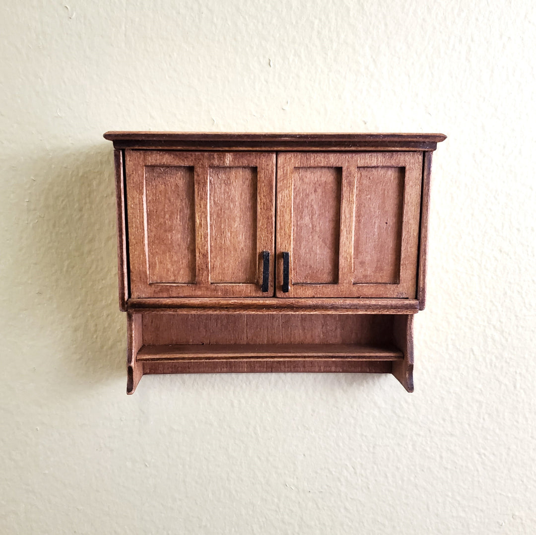 Dollhouse Cupboard KIT DIY Hanging 2 Door Kitchen Cabinet 1:12 Scale Miniature