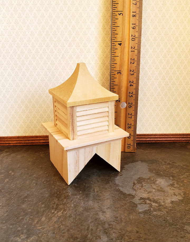 Dollhouse Miniature Roof Cupola Wood Houseworks 1:12 Scale 45 Degree Pitch Roof