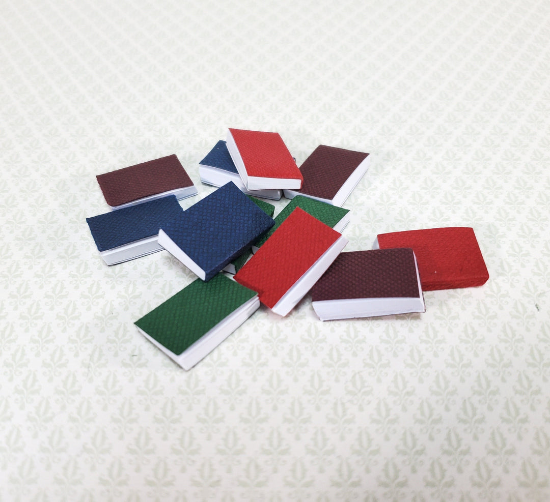 Small Dollhouse Books 12 Piece Book Set 3/4" tall 1:12 Scale Miniature