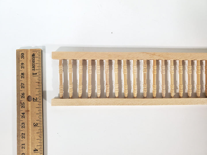 Dollhouse Porch Railing Assembled x1 Piece 12" for 1:12 Scale Miniatures