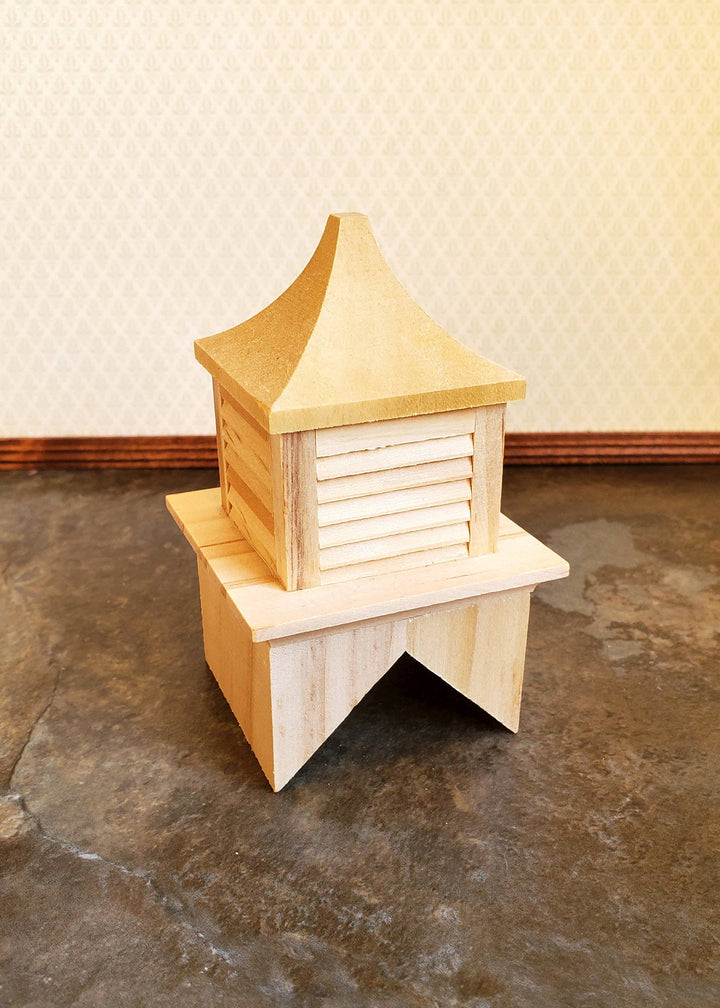 Dollhouse Miniature Roof Cupola Wood Houseworks 1:12 Scale 45 Degree Pitch Roof