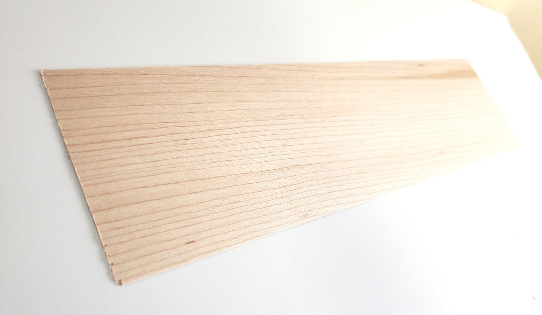 Maple Wood Sheet Plank Thin 1/32" x 3" x 12" long Veneer Sanded Woodworking