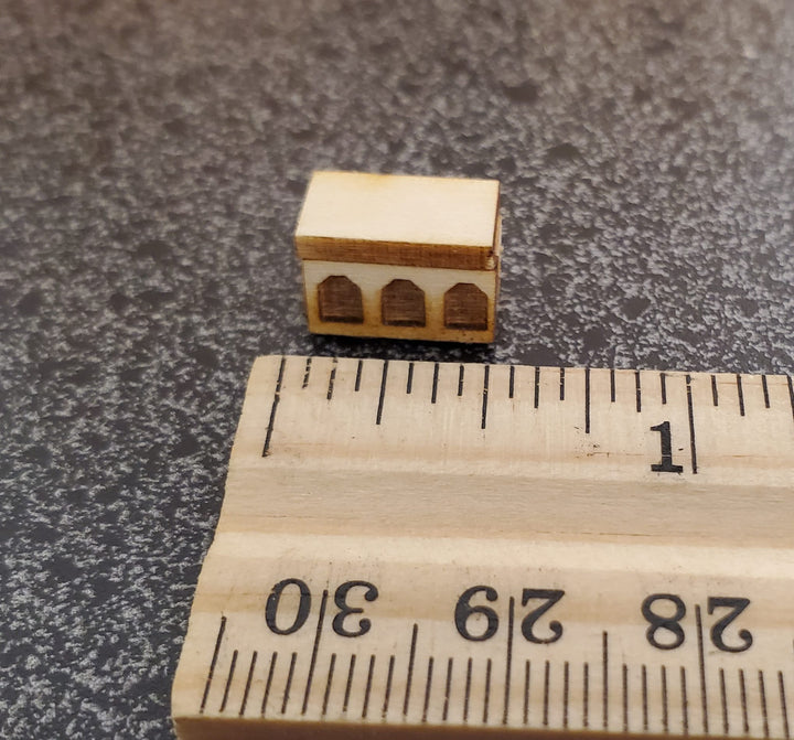 DIY Kit 1:144 Scale Miniature Tudor Treasure Chest Trunk Tiny Gothic Style