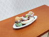 Dollhouse Banana Split Ice Cream Sundae 3 Scoops LARGE Miniature Dessert Food