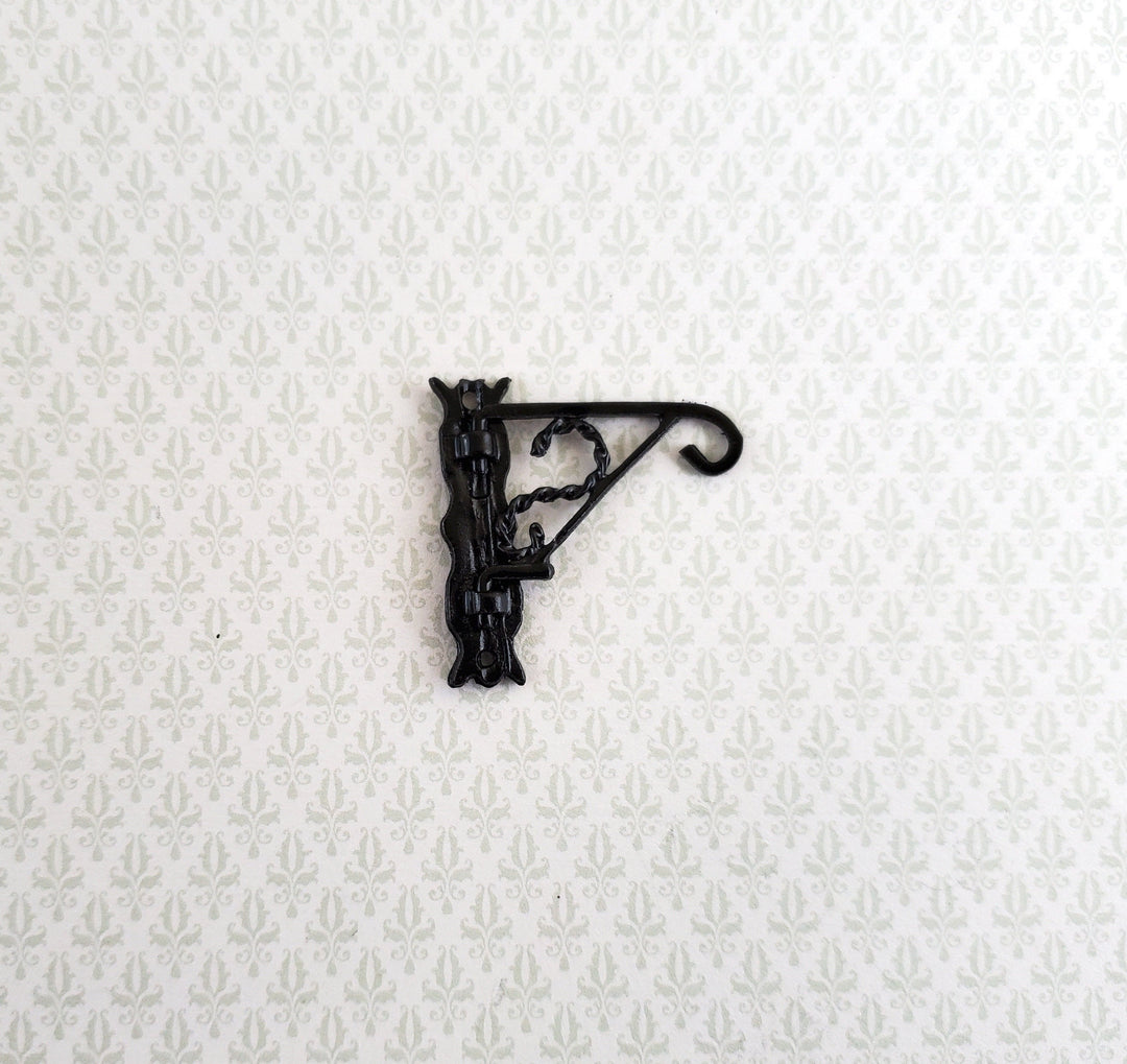 Dollhouse Plant Hanger Hook Black Swivel Metal 1:12 Scale Miniatures