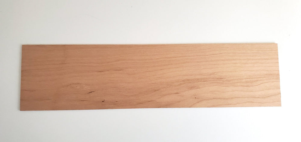 Cherry Wood Sheet Plank Thin 1/16"Thick x 3" Wide x 12" Long Kiln Dried Woodworking - Miniature Crush