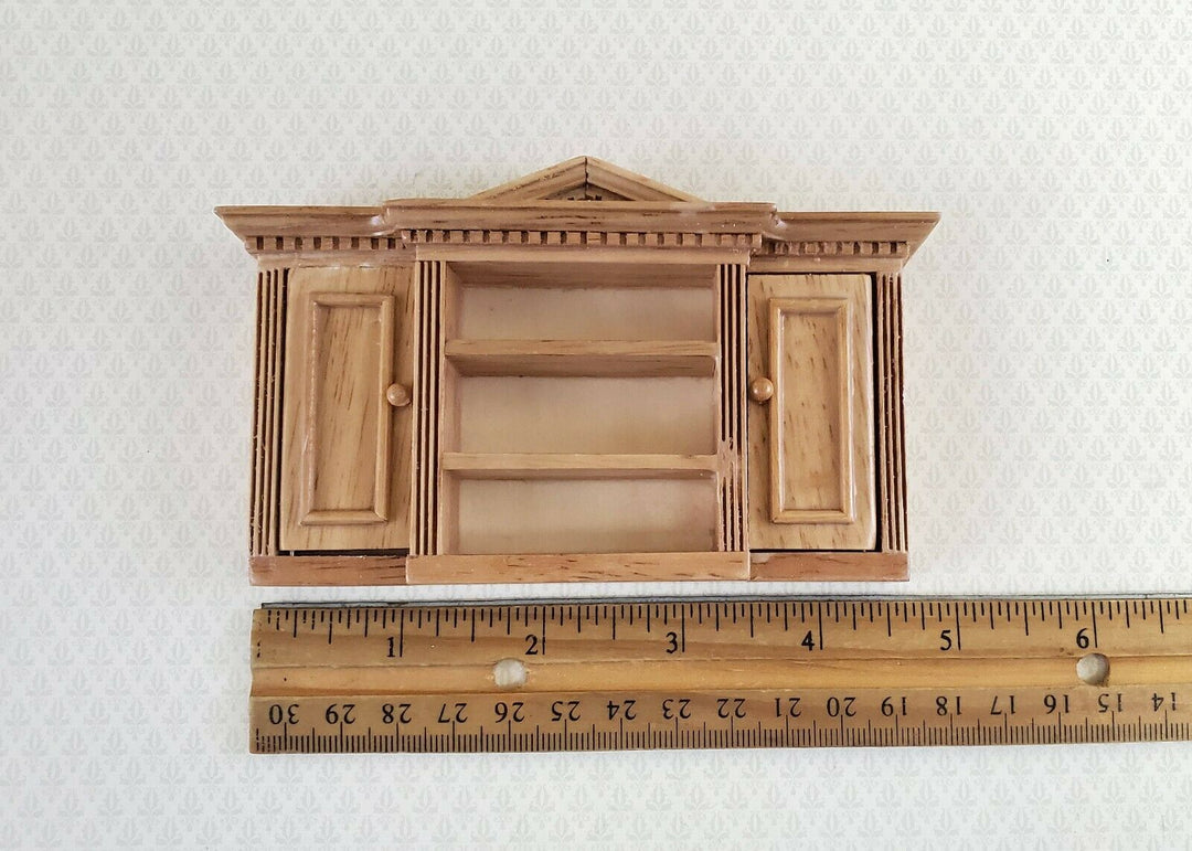 Dollhouse Kitchen Shelf Cupboard Wood Light Oak 1:12 Scale Miniature Furniture