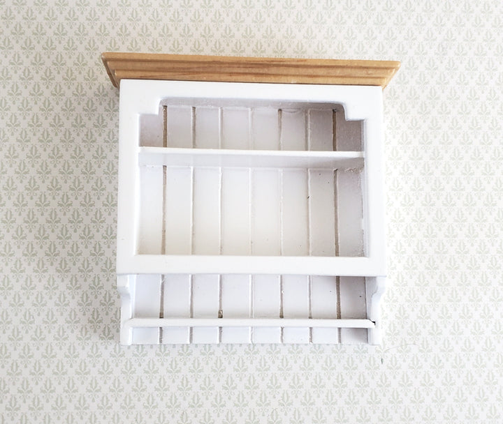 Dollhouse Miniature Hanging Shelf White 1:12 Scale Kitchen Bathroom Furniture
