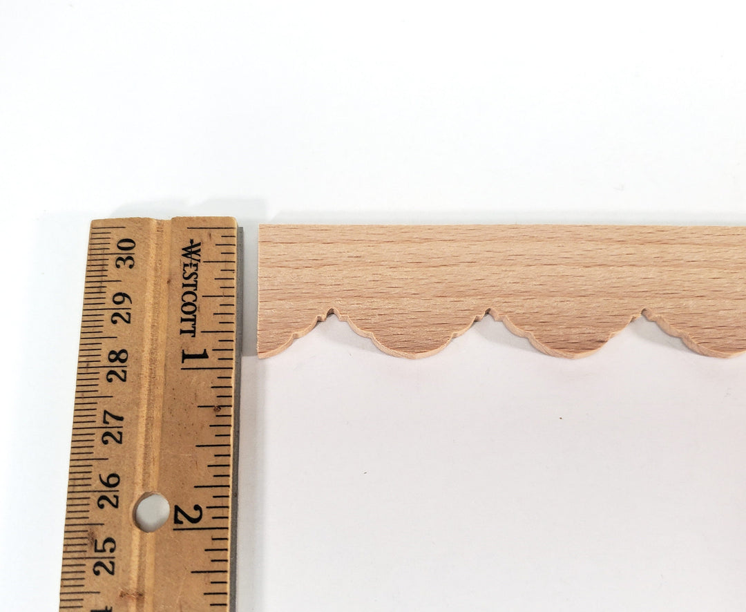 Dollhouse Scalloped Trim LARGE Fancy Victorian Style Molding 1" x 18" for Miniatures