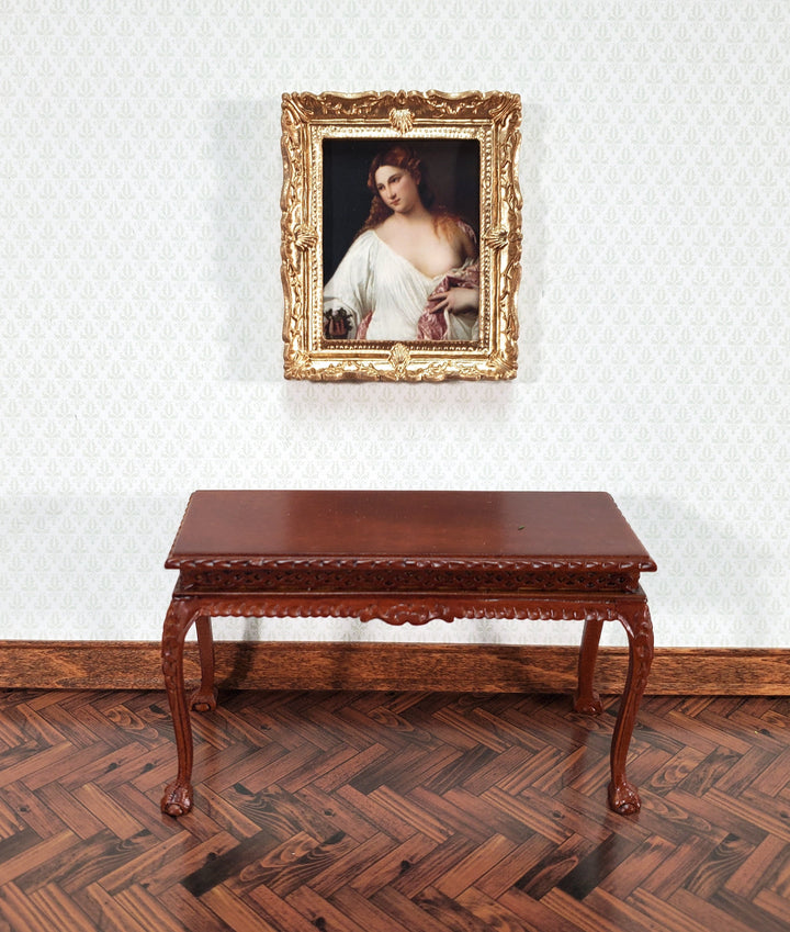 Miniature Flora by Titian Framed Print 1:12 Scale Dollhouse Renaissance Handmade