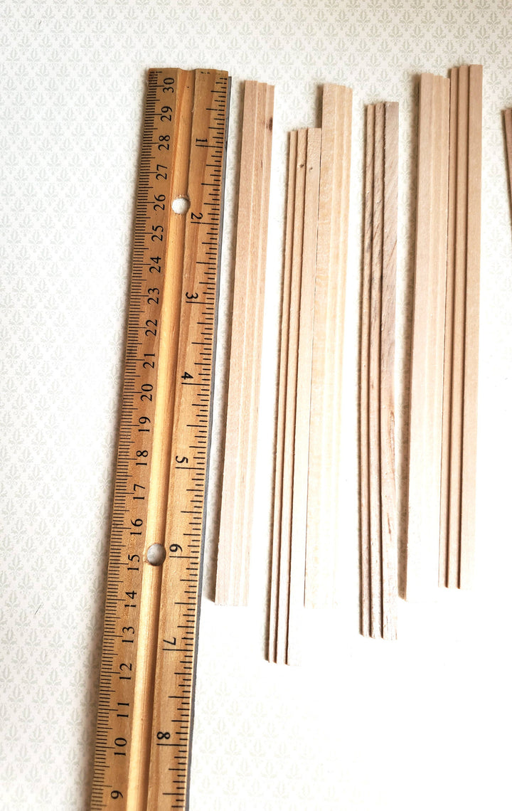 Dollhouse Miniatures Cornice Crown or Window Trim 6" x12 Pieces 1:12 Scale Building 70232