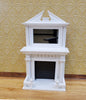 Dollhouse Fireplace Large with Mirror White Finish 1:12 Scale Miniature Furniture