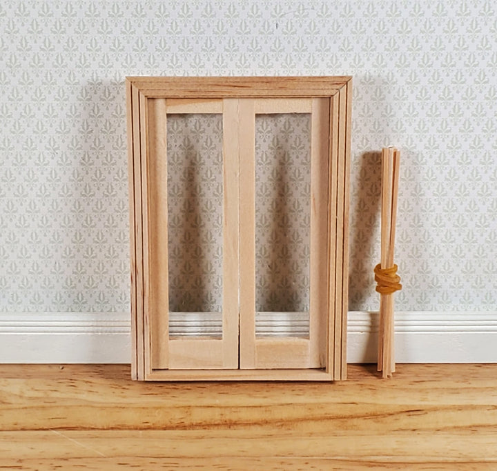 Dollhouse HALF SCALE 1:24 French Doors Wood HWH6011 Houseworks