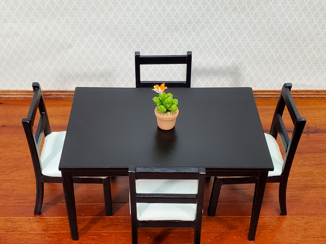 Dollhouse Cactus Flowering Plant in a Terra Cotta Planter 1:12 Scale Miniature Decor