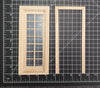 Dollhouse Single French Door Interior or Exterior 14 Pane 1:12 Scale Miniature