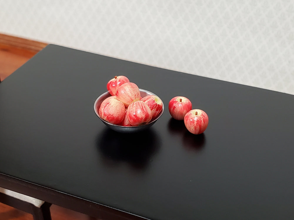 Dollhouse Red Apples Set of 10 1:12 Scale Miniatures Kitchen Food Groceries