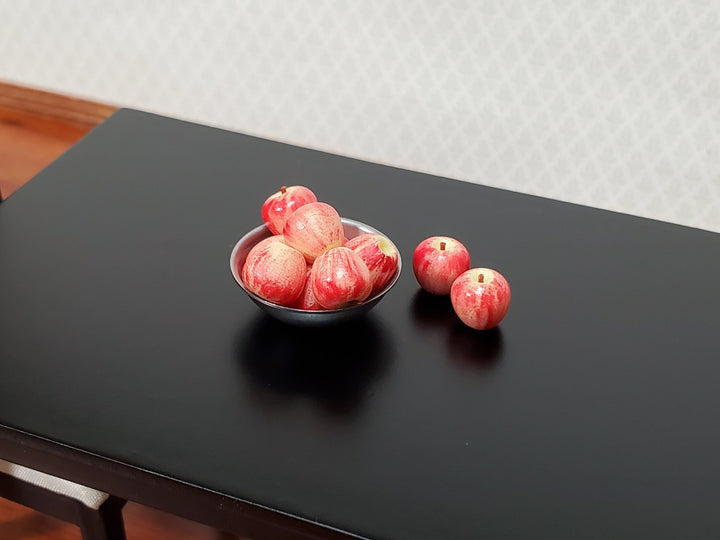 Dollhouse Red Apples Set of 10 1:12 Scale Miniatures Kitchen Food Groceries