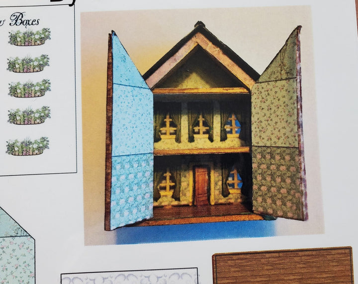Dollhouse 1:144 Scale DIY Kit Grandpa's Toy House Electric with Wallpaper - MiniatureCrush