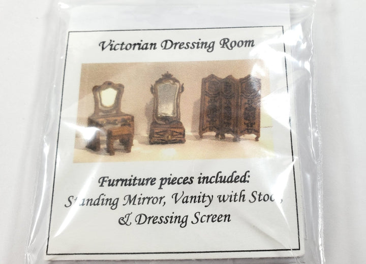 Dollhouse 1:144 Scale Furniture KIT DIY Victorian Dressing Room Miniatures - Miniature Crush