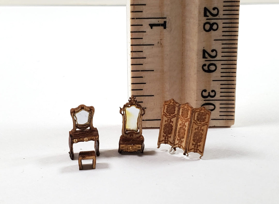 Dollhouse 1:144 Scale Furniture KIT DIY Victorian Dressing Room Miniatures - Miniature Crush