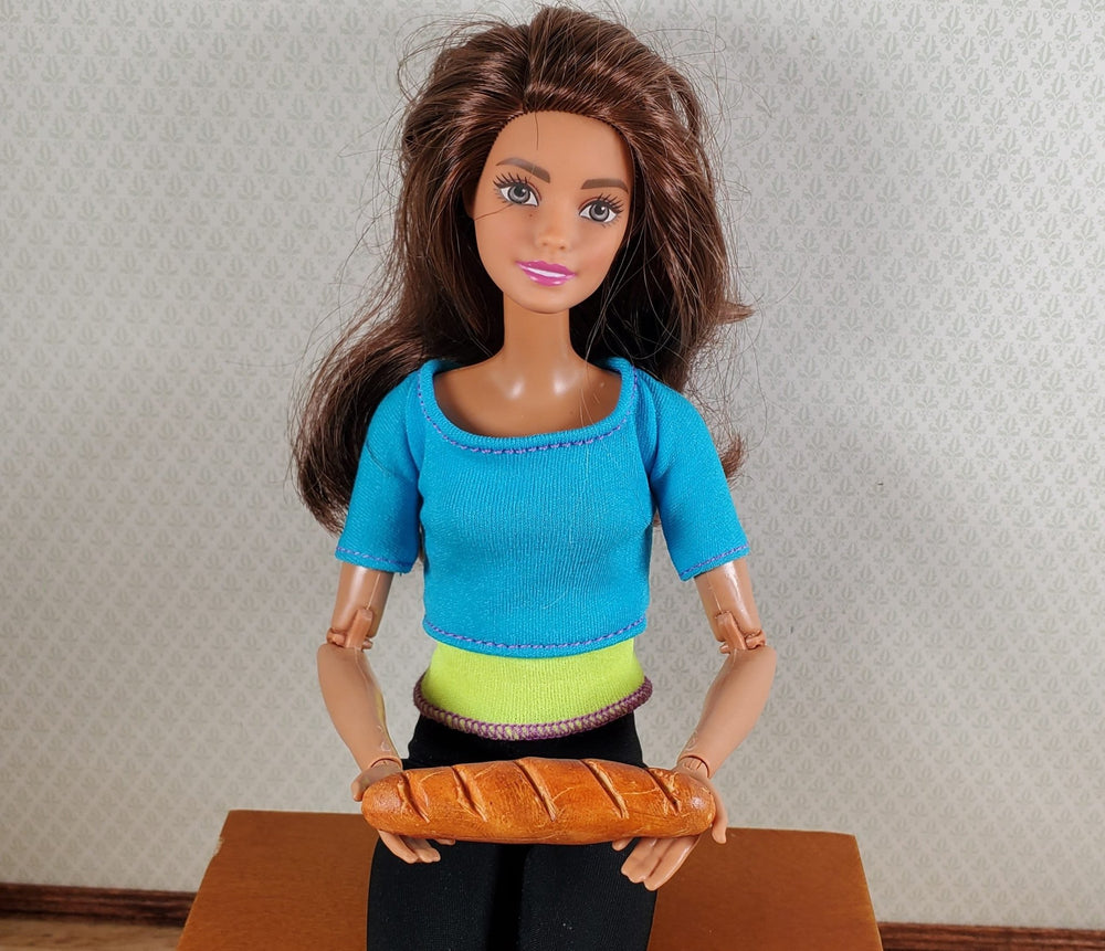 Dollhouse 1:6 Scale French Bread Loaf Playscale Fashion Doll Food Kitchen Bakery - MiniatureCrush
