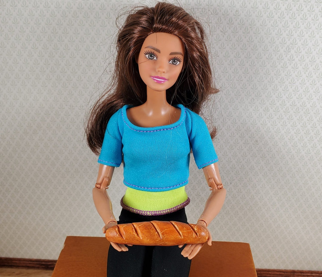 Dollhouse 1:6 Scale French Bread Loaf Playscale Fashion Doll Food Kitchen Bakery - MiniatureCrush