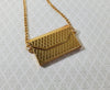 Dollhouse 1:6 Scale Ladies Gold Metal Purse Evening Bag Miniature Accessory