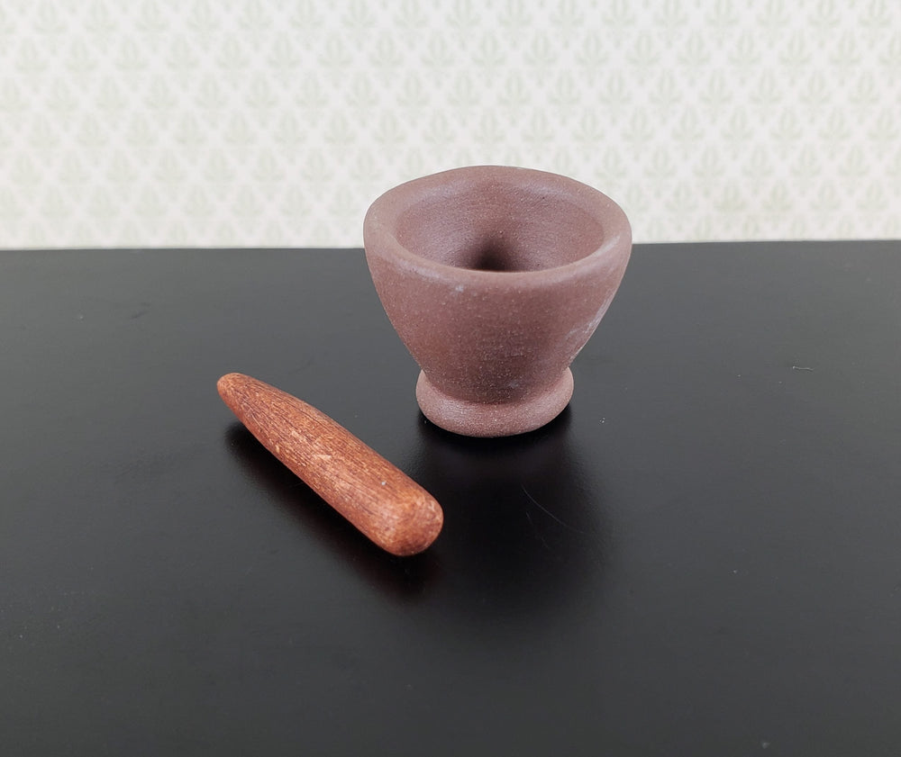 Dollhouse 1:6 Scale Mortar and Pestle Clay Fashion Doll Miniature - MiniatureCrush