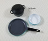 Dollhouse 1:6 Scale Pots Pans Set of 3 Playscale Frying Bowl Soup Kitchen