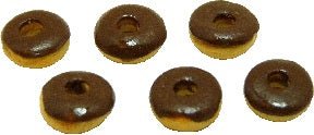 Dollhouse 6 Chocolate Frosted Donuts 1:12 Scale Miniature Food Dessert Bakery - MiniatureCrush