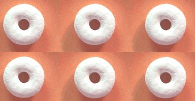 Dollhouse 6 Powdered Sugar Donuts 1:12 Scale Miniature Food Dessert Bakery - MiniatureCrush