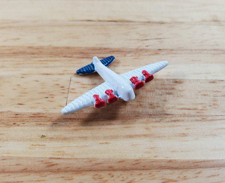 Dollhouse Airplane Aircraft Toy Painted Metal 1:12 Scale Miniature Plane - Miniature Crush