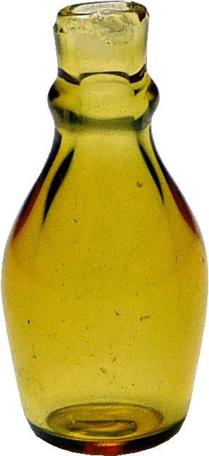 Dollhouse Amber Glass Bottle or Jar 1:12 Scale Miniature Decoration - MiniatureCrush