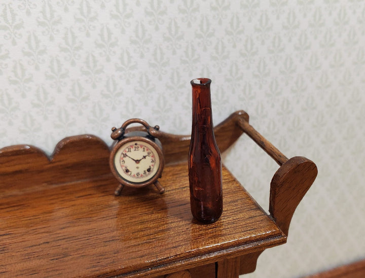 Dollhouse Amber Wine Bottle 1:12 Scale Miniature Decoration Drinks Kitchen - MiniatureCrush