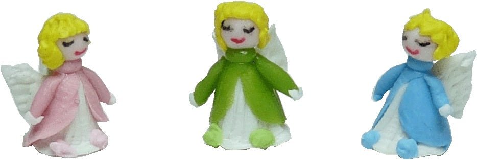 Dollhouse Angels Set of 3 1:12 Scale Miniature Accessories Toys Decoration - MiniatureCrush