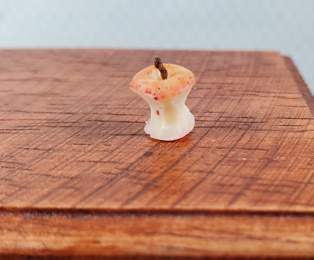 Dollhouse Apple Core Eaten Apple 1:12 Scale Miniature Food Handmade - MiniatureCrush
