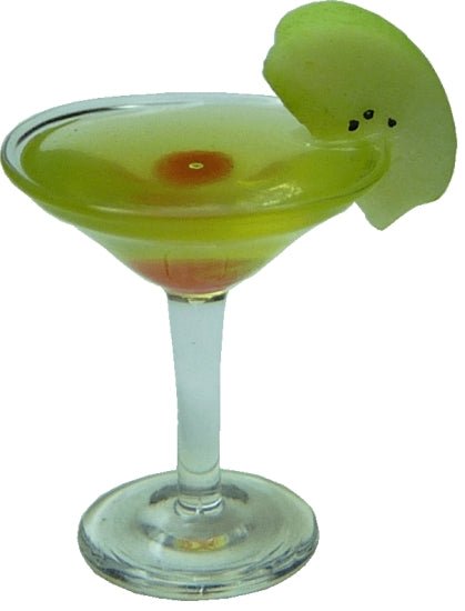 Dollhouse Apple Martini Cocktail 1:12 Scale Miniature Drink - MiniatureCrush