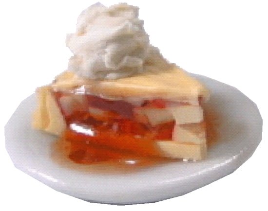 Dollhouse Apple Pie ala Mode 1:12 Scale Miniature Kitchen Dessert Food Bakery - MiniatureCrush