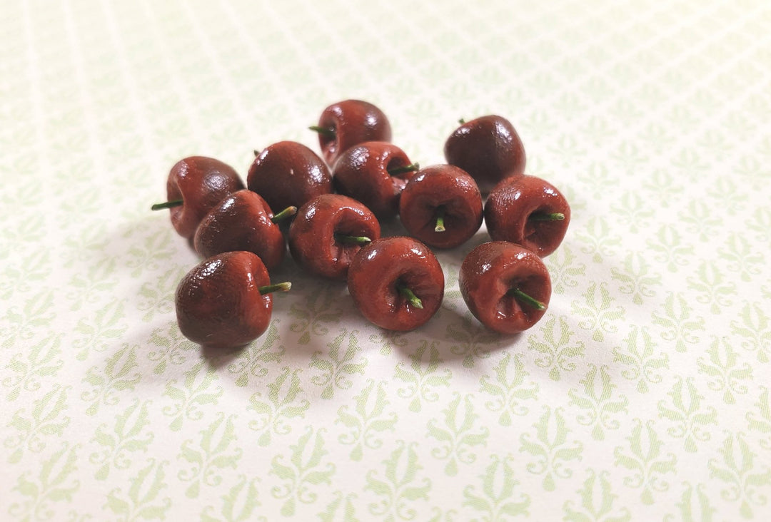 Dollhouse Apples Sett of 12 1:12 Scale Miniatures Kitchen Food Fruits Grocery - MiniatureCrush