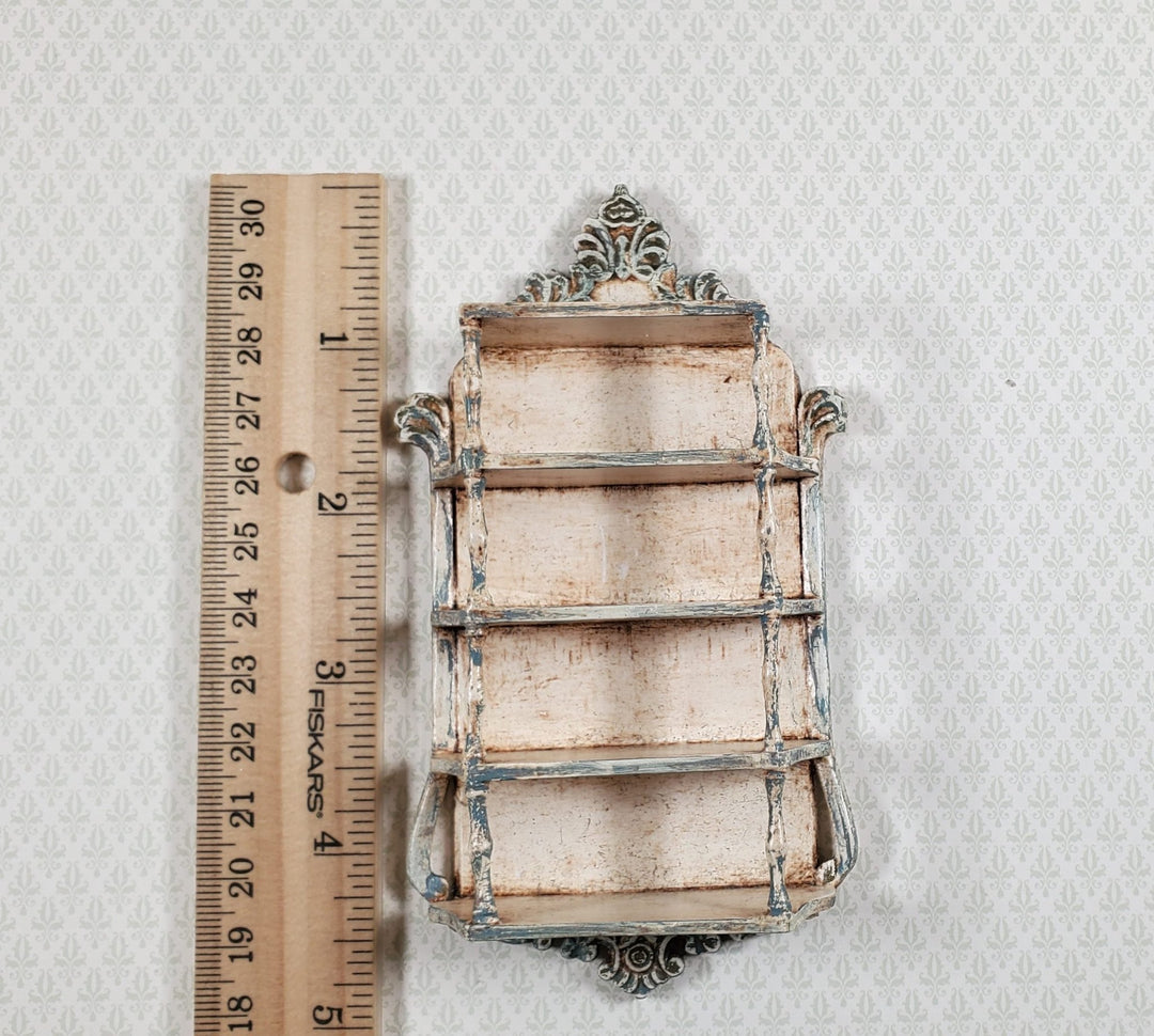 Dollhouse Artisan Hanging Shelf 1:12 Scale Miniature Shelves Shabby Chic - MiniatureCrush