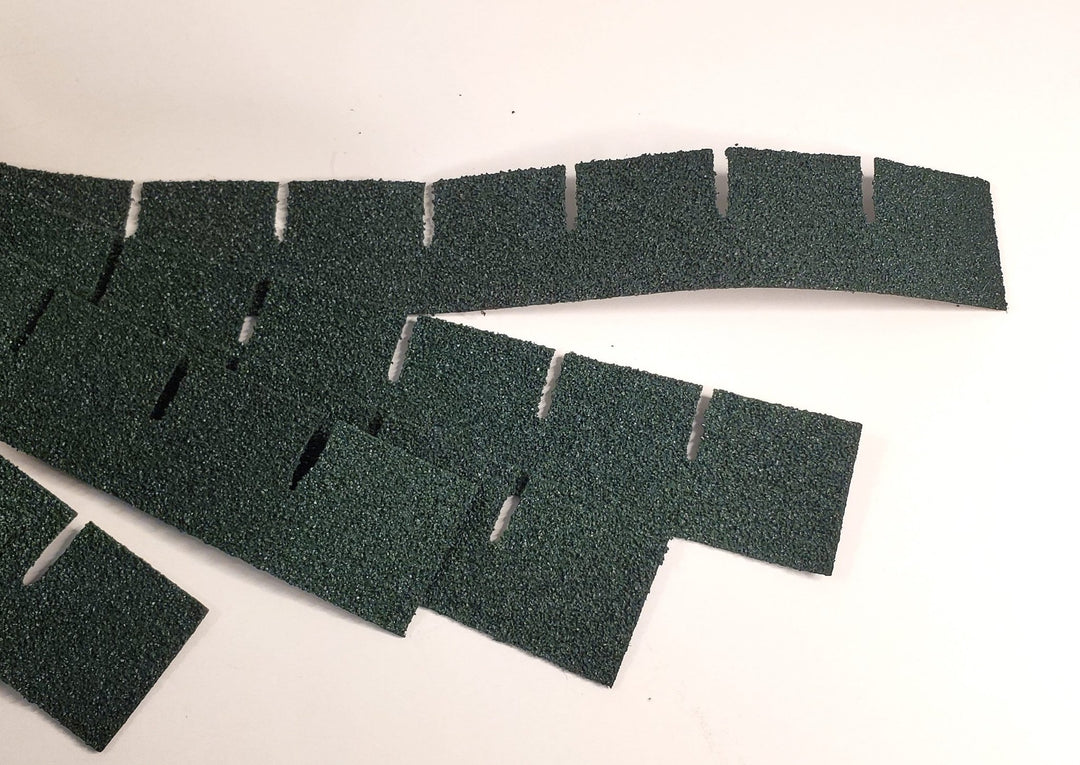 Dollhouse Asphalt Shingles Green Square 1:12 Scale 4003 144 - 157 Sq Inches - MiniatureCrush
