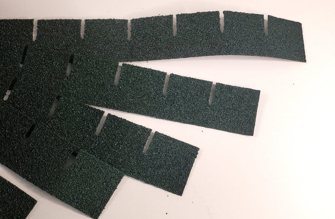 Dollhouse Asphalt Shingles Green Square 1:12 Scale 4003 144 - 157 Sq Inches - MiniatureCrush