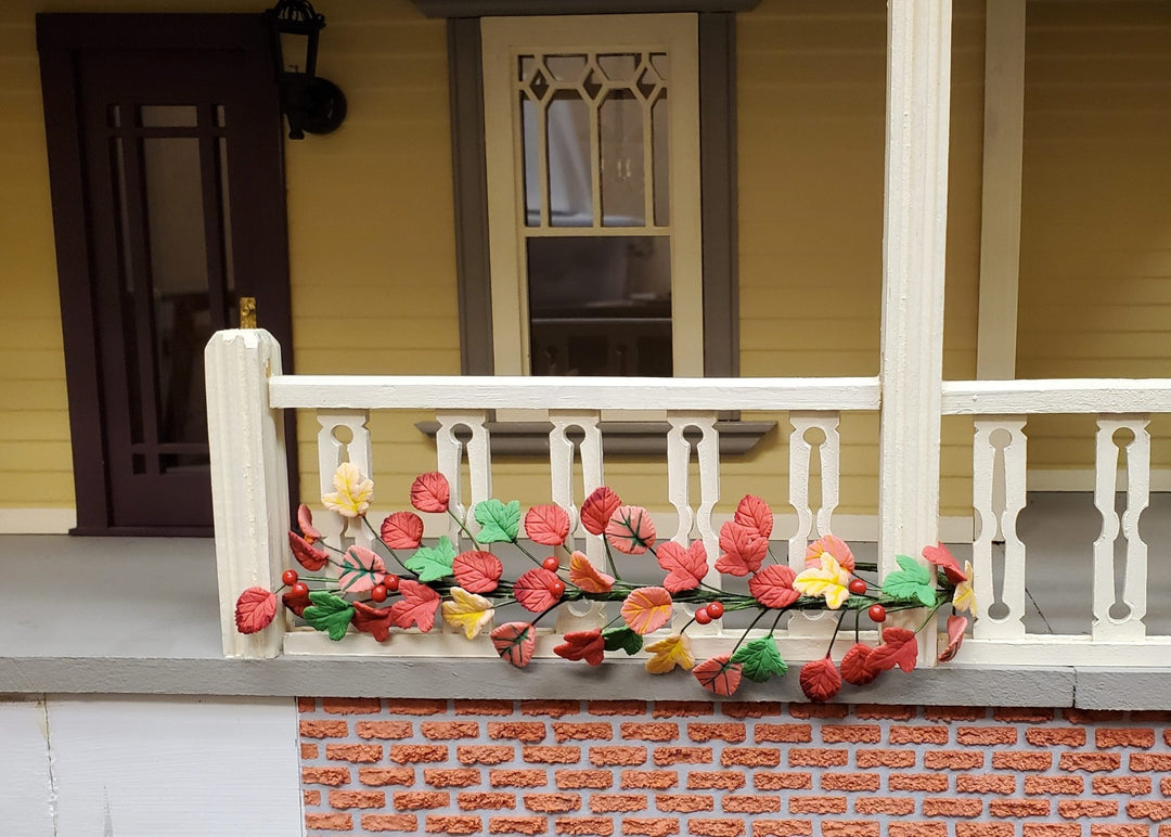 Dollhouse Autumn Vine Colorful Leaves 1:12 Scale Miniature Garden Plant - MiniatureCrush