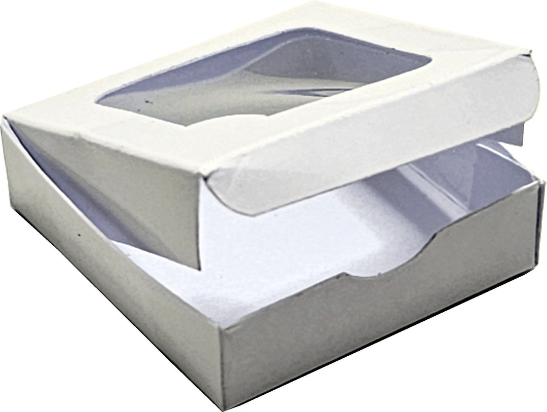 Dollhouse Bakery Pie Box with Window White 1:12 Scale Miniature Kitchen - MiniatureCrush