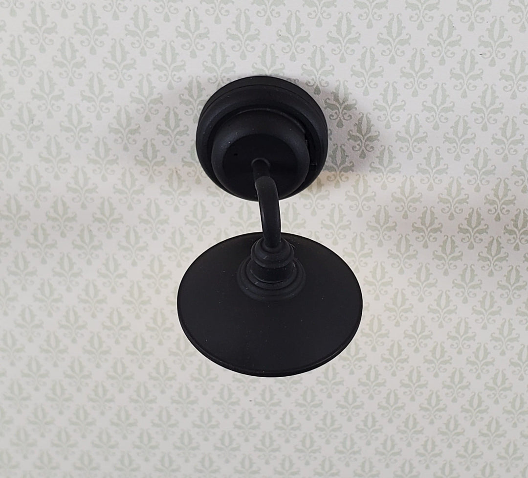 Dollhouse Barn Light Industrial Black Wand Operated Battery 1:12 Scale Miniature - MiniatureCrush