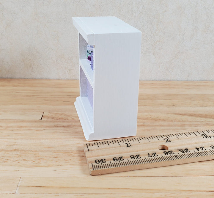 Dollhouse Bathroom Shelf with Purple Towels & Accessories 1:12 Scale Handmade - MiniatureCrush