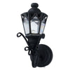Dollhouse Battery Operated Coach Lamp Light Black LARGE 1:12 Scale Houseworks