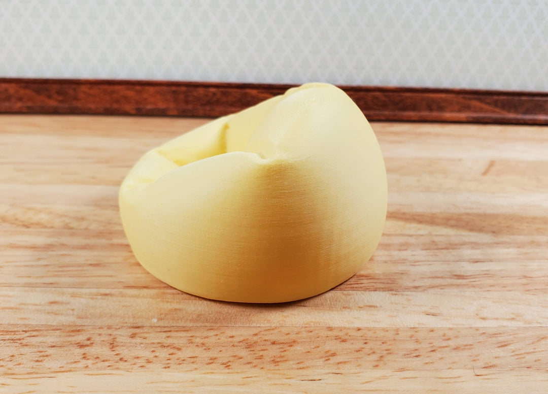 Dollhouse Bean Bag Chair for Child Yellow Cream 3D Printed 1:12 Scale Miniature - Miniature Crush